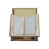 Holy Quran Tajweed VELVET WITH BOX GOLD 876-7VB-GOLD